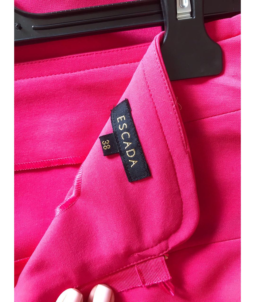 ESCADA Розовая вискозная юбка миди, фото 3