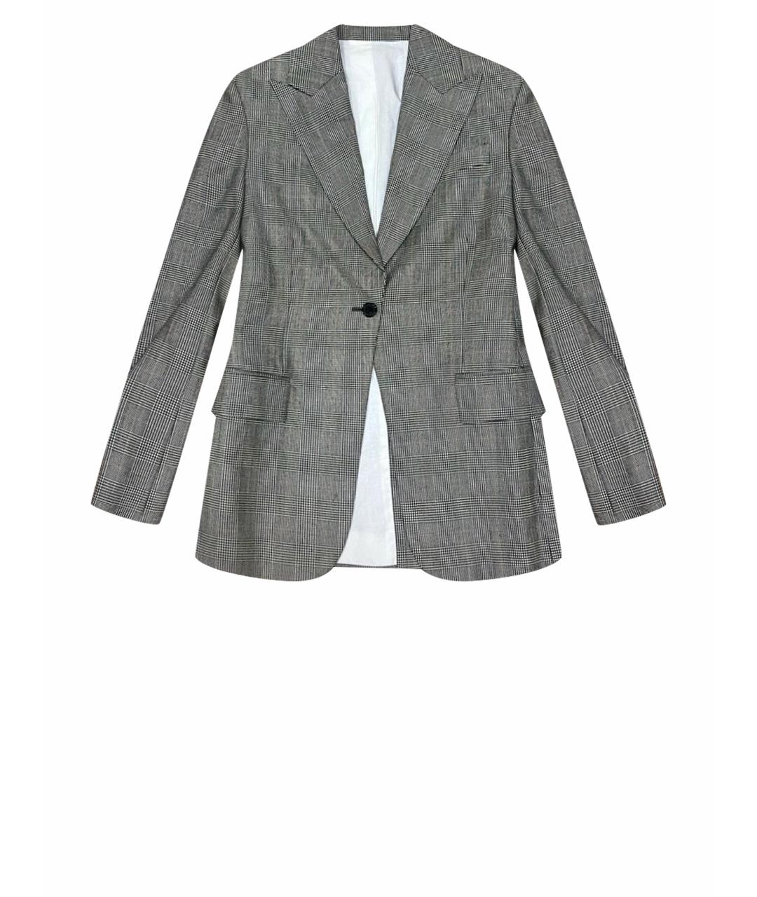 CALVIN KLEIN 205W39NYC Серый хлопковый жакет/пиджак, фото 1