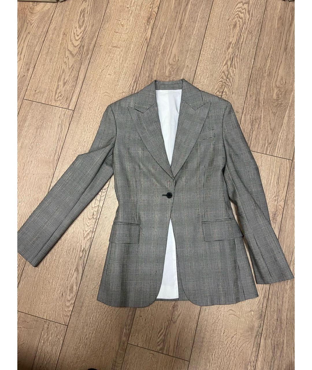 CALVIN KLEIN 205W39NYC Серый хлопковый жакет/пиджак, фото 5