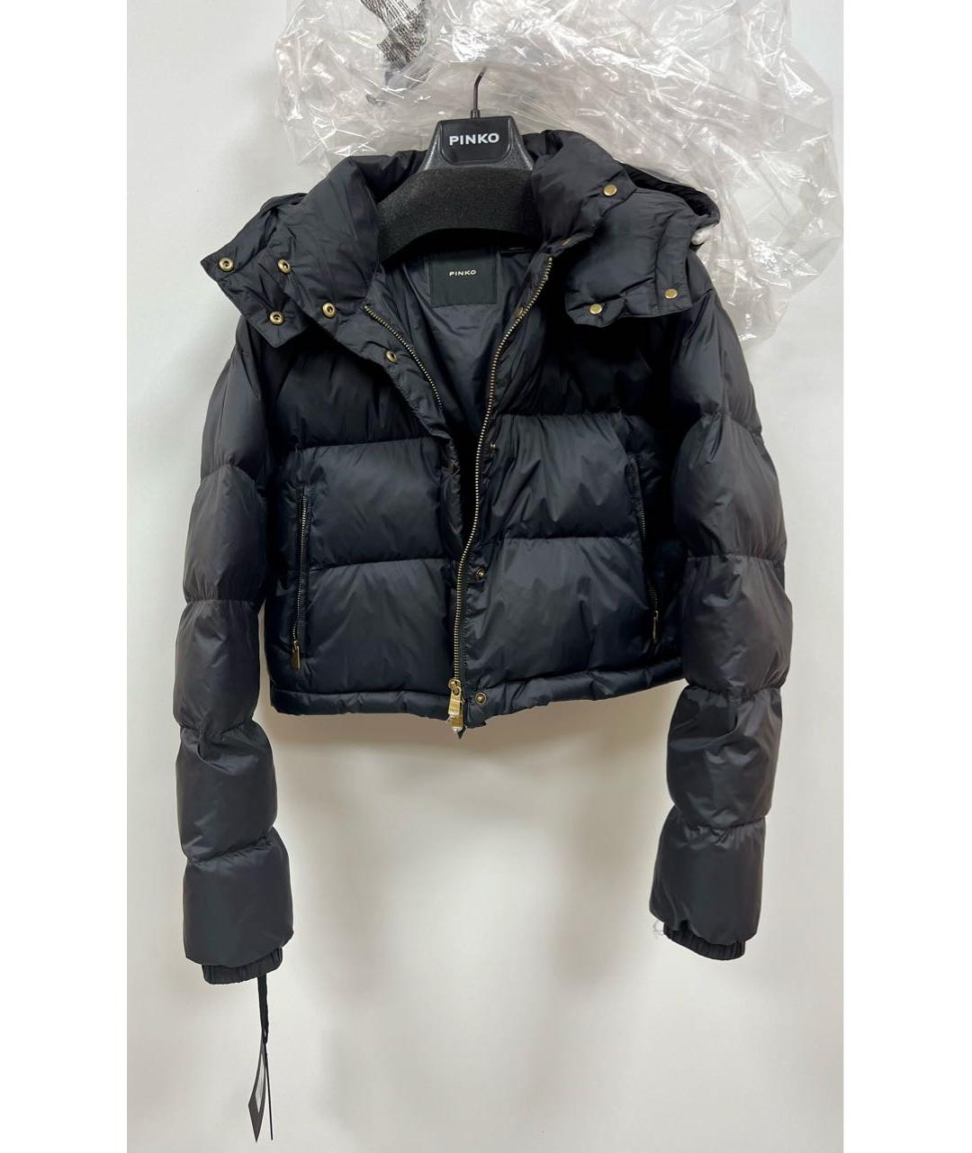 PINKO Черная полиэстеровая куртка, фото 3