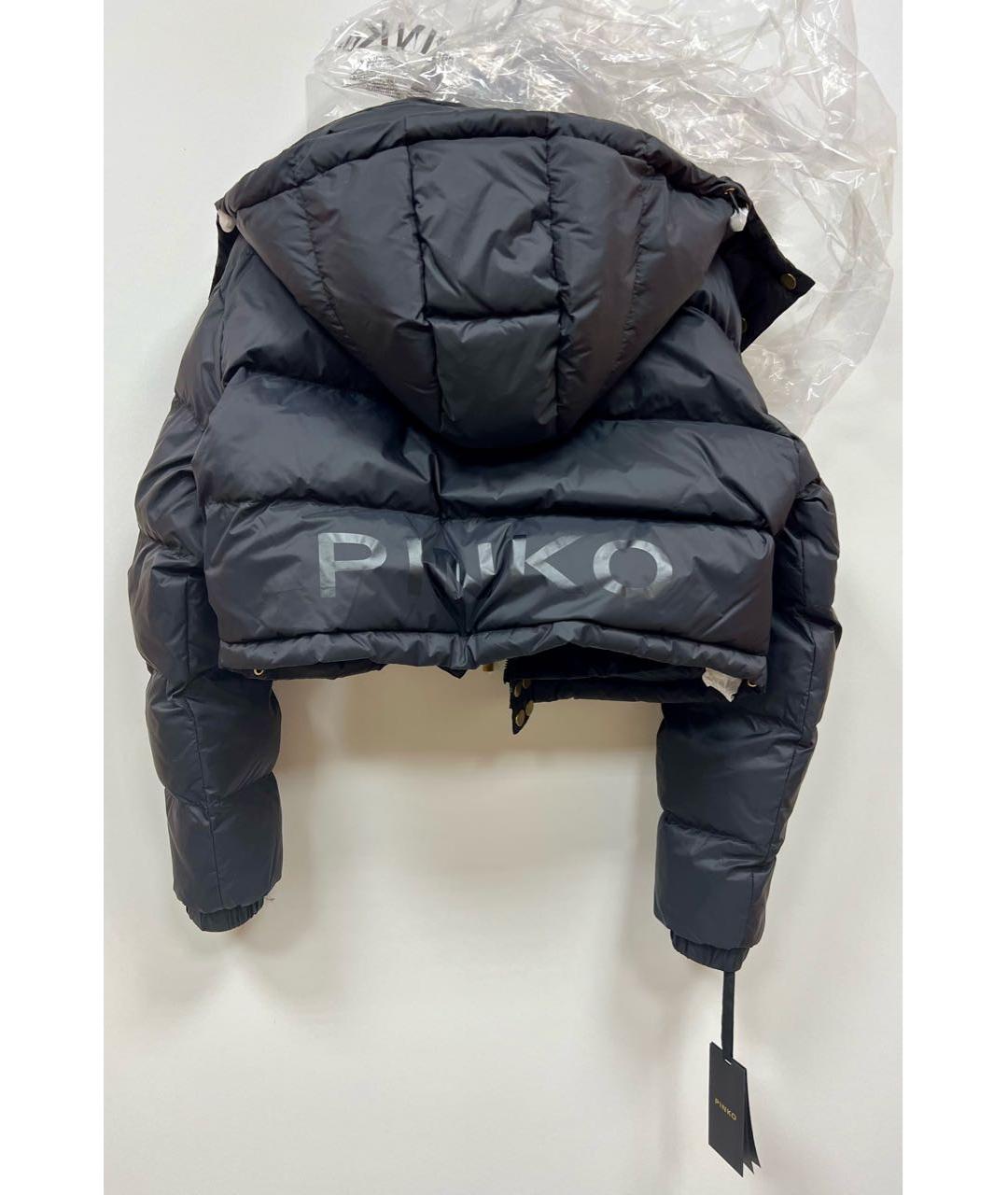 PINKO Черная полиэстеровая куртка, фото 4