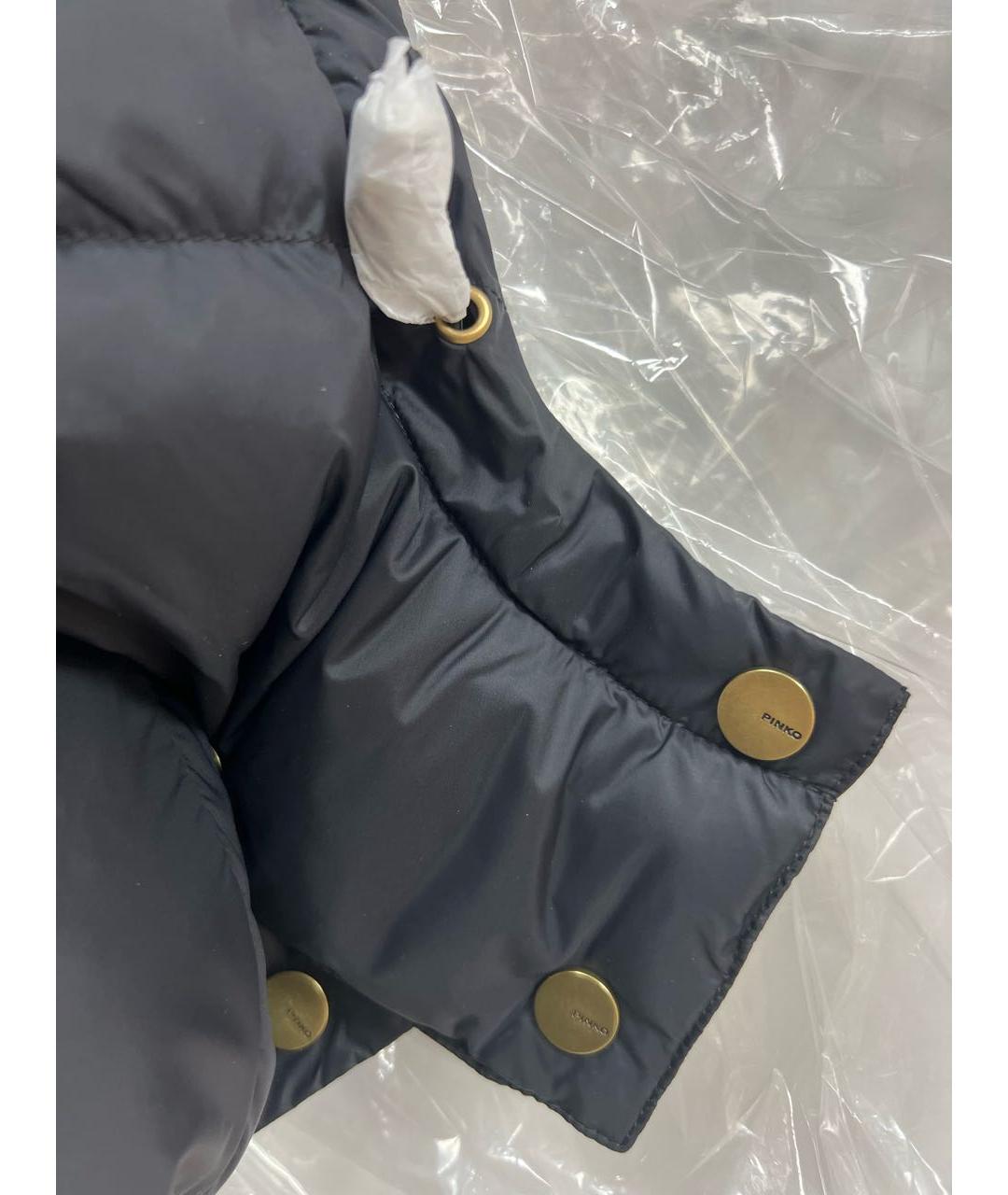 PINKO Черная полиэстеровая куртка, фото 5