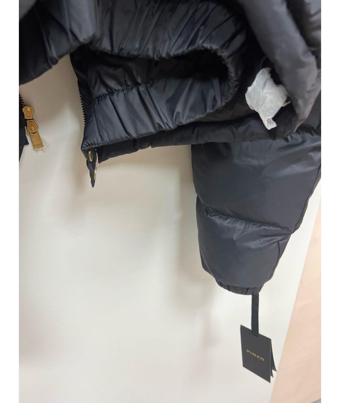 PINKO Черная полиэстеровая куртка, фото 6
