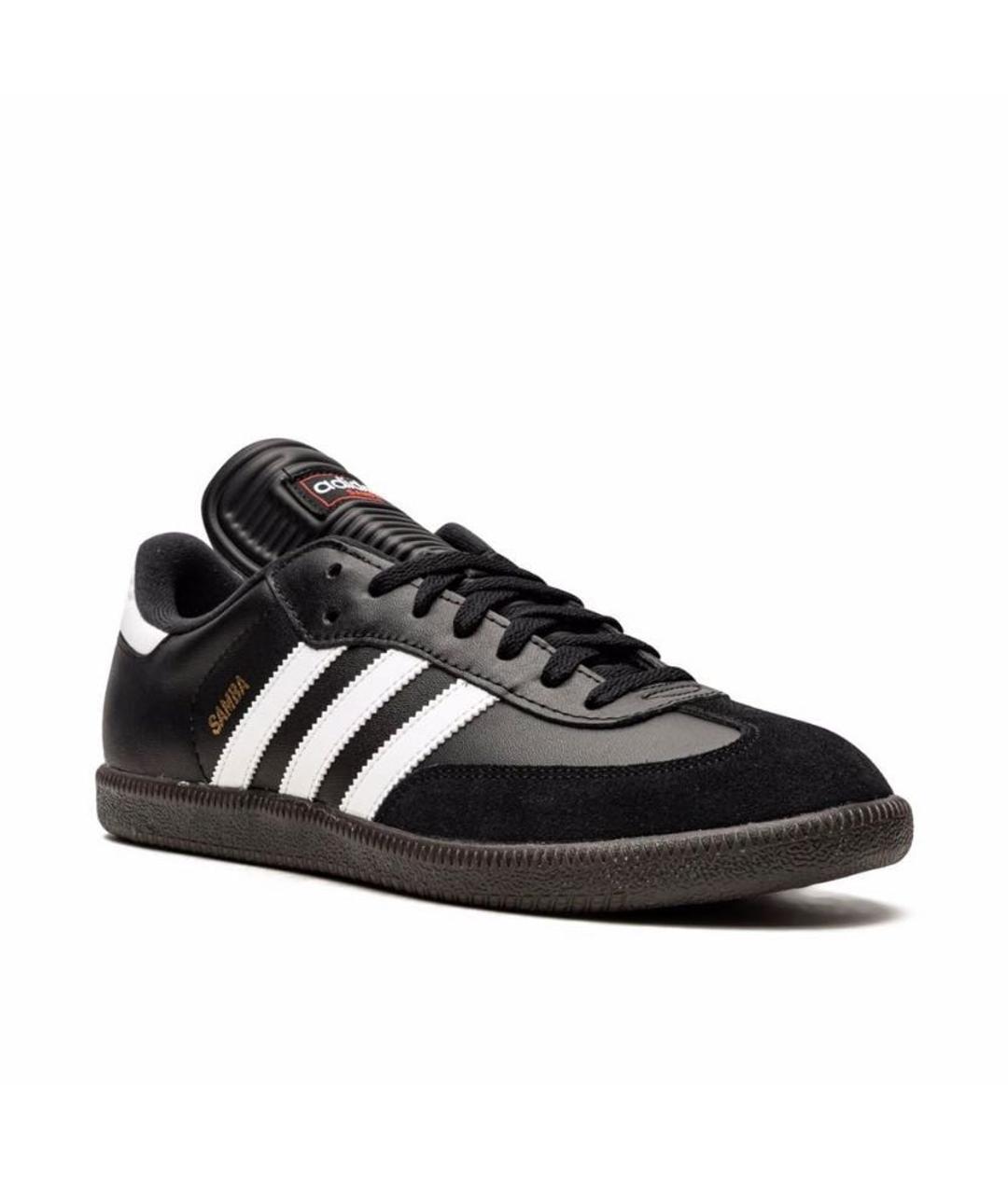 ADIDAS Черные кожаные кроссовки, фото 2