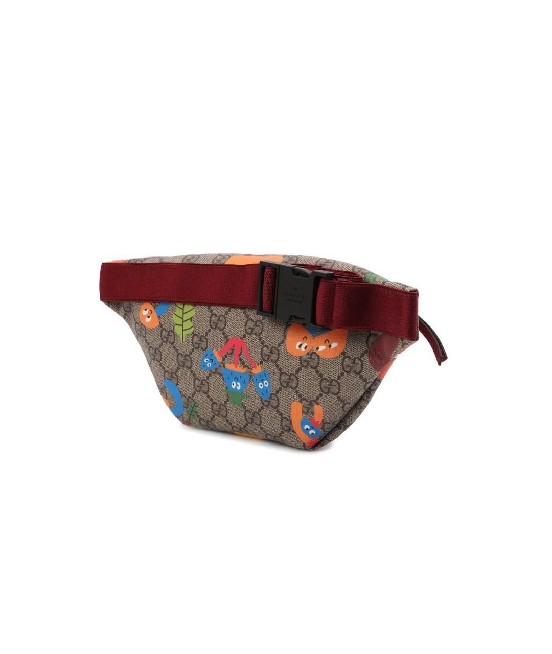 GUCCI Бежевая хлопковая поясная сумка, фото 5