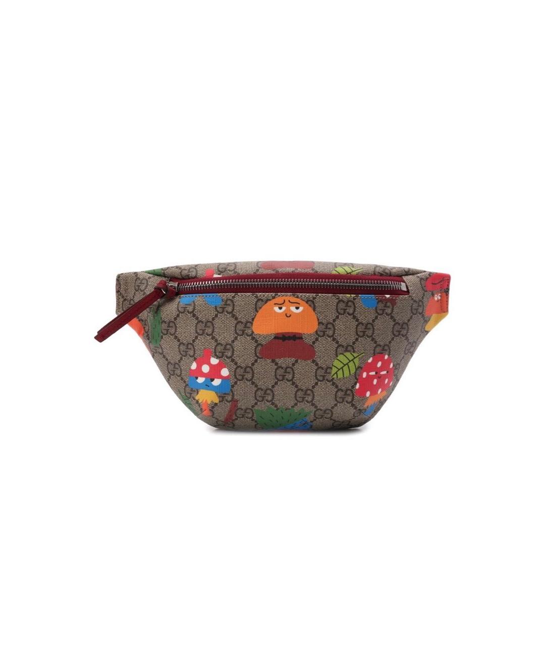 GUCCI Бежевая хлопковая поясная сумка, фото 6