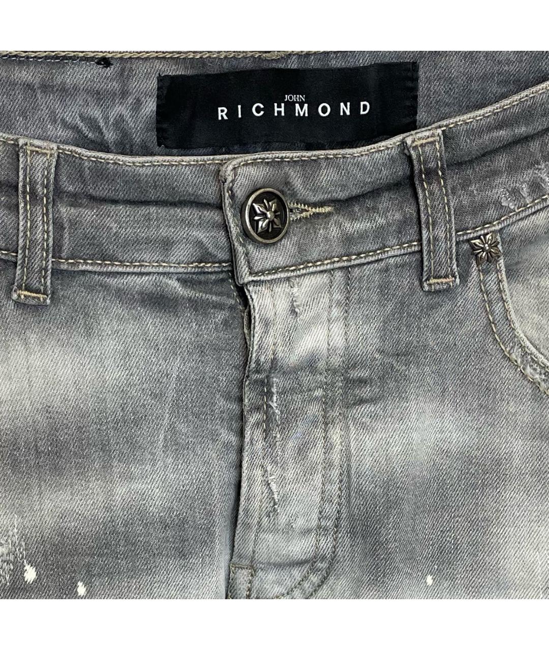 JOHN RICHMOND Антрацитовые джинсы слим, фото 3