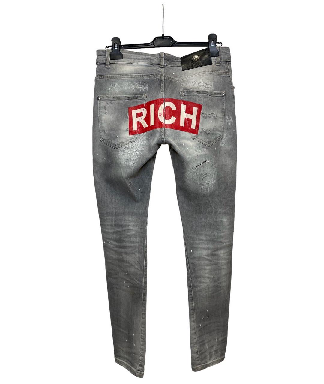JOHN RICHMOND Антрацитовые джинсы слим, фото 2