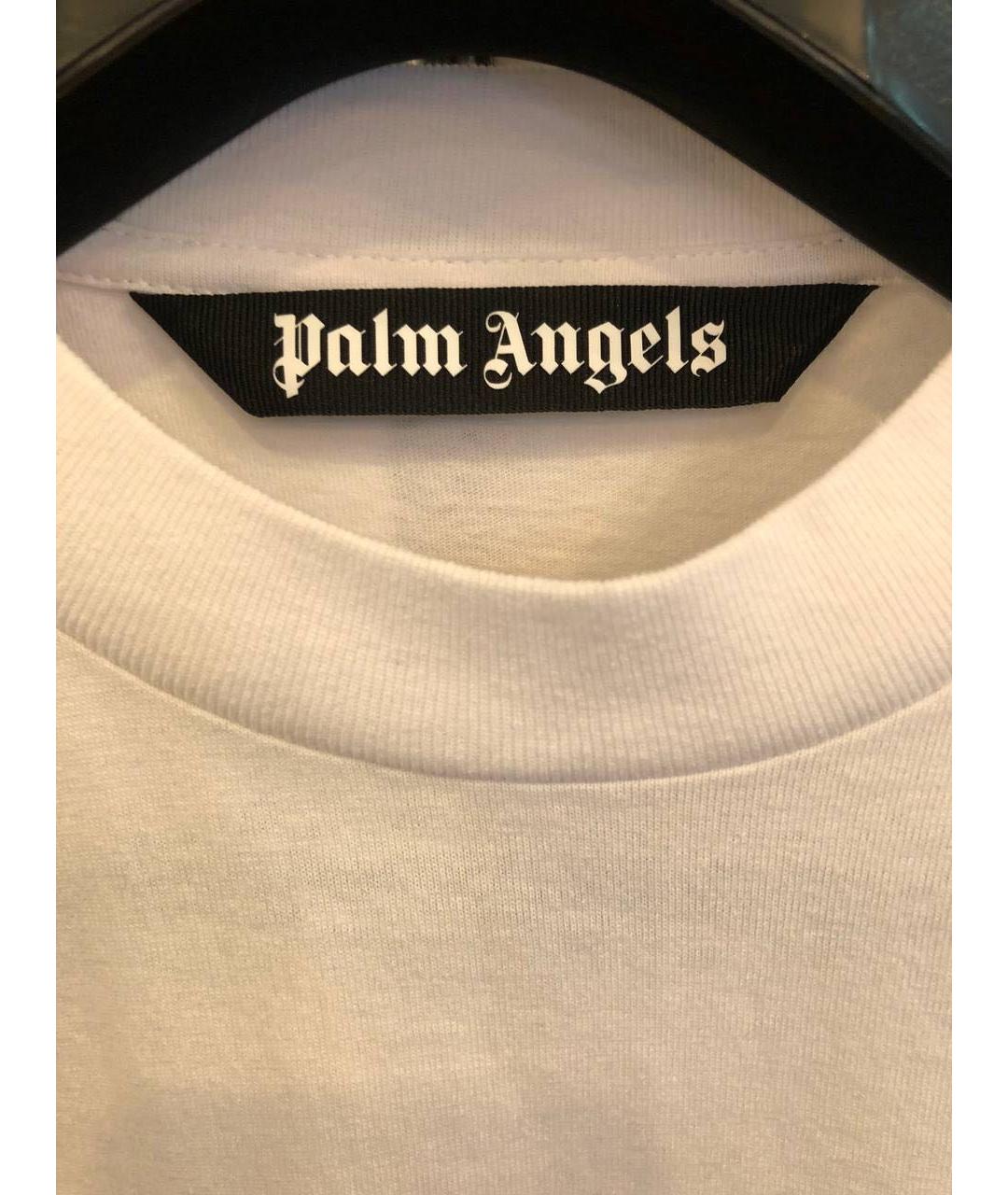 PALM ANGELS Белая хлопковая футболка, фото 7