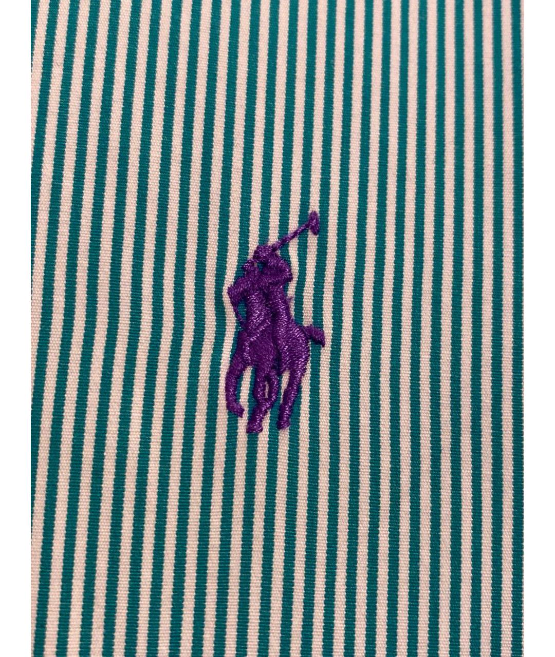 RALPH LAUREN Бирюзовая хлопковая кэжуал рубашка, фото 5