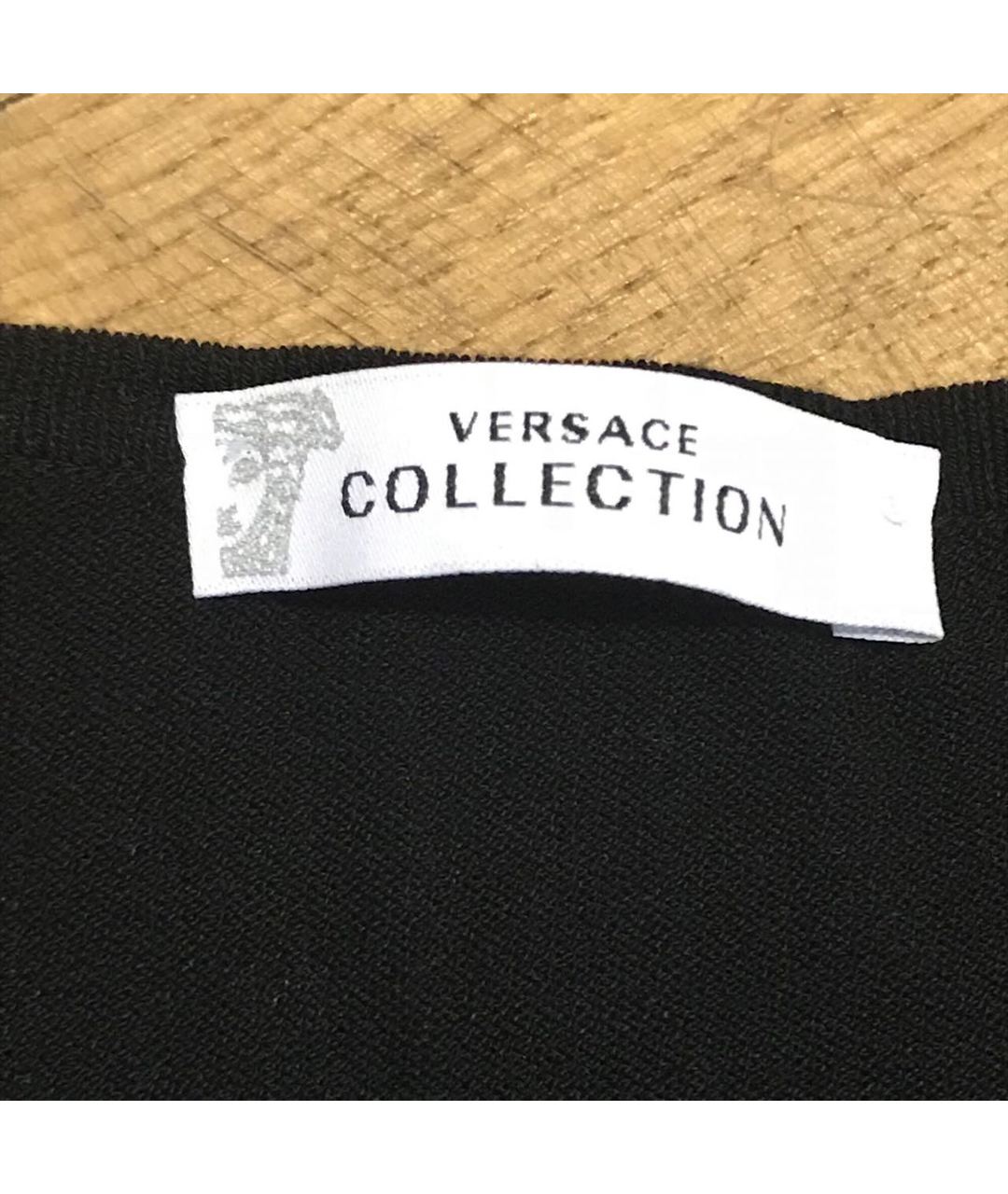 VERSACE COLLECTION Черный вискозный джемпер / свитер, фото 2