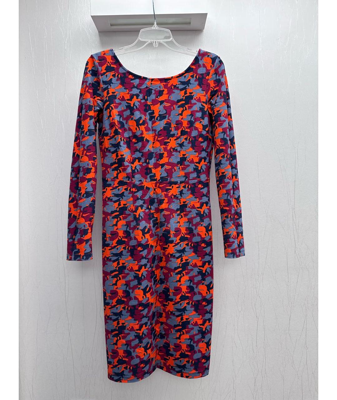 KARL LAGERFELD Бордовое вискозное повседневное платье, фото 6