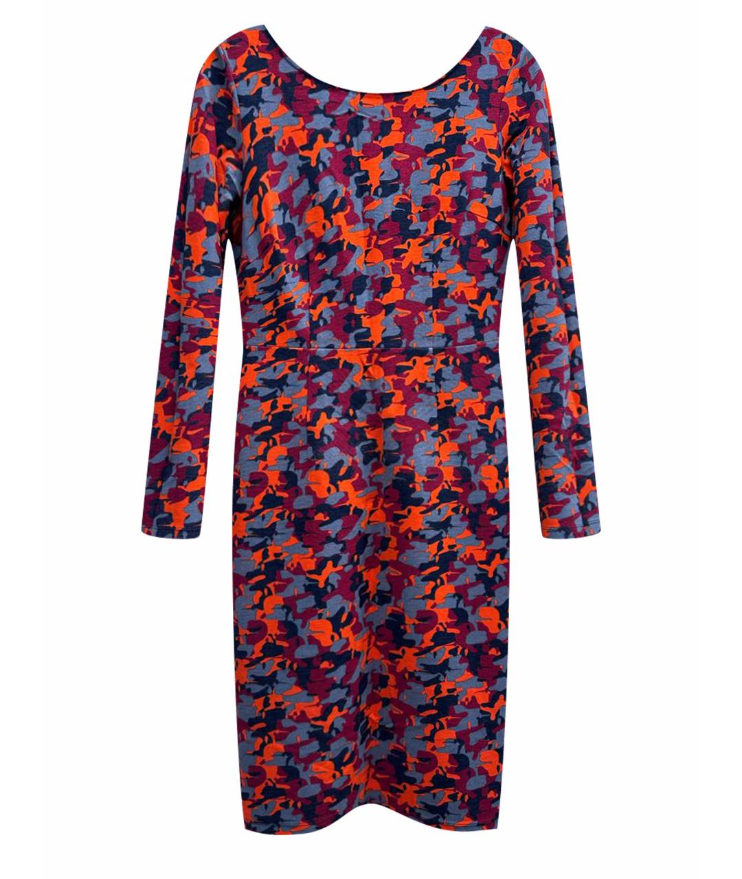 KARL LAGERFELD Бордовое вискозное повседневное платье, фото 1