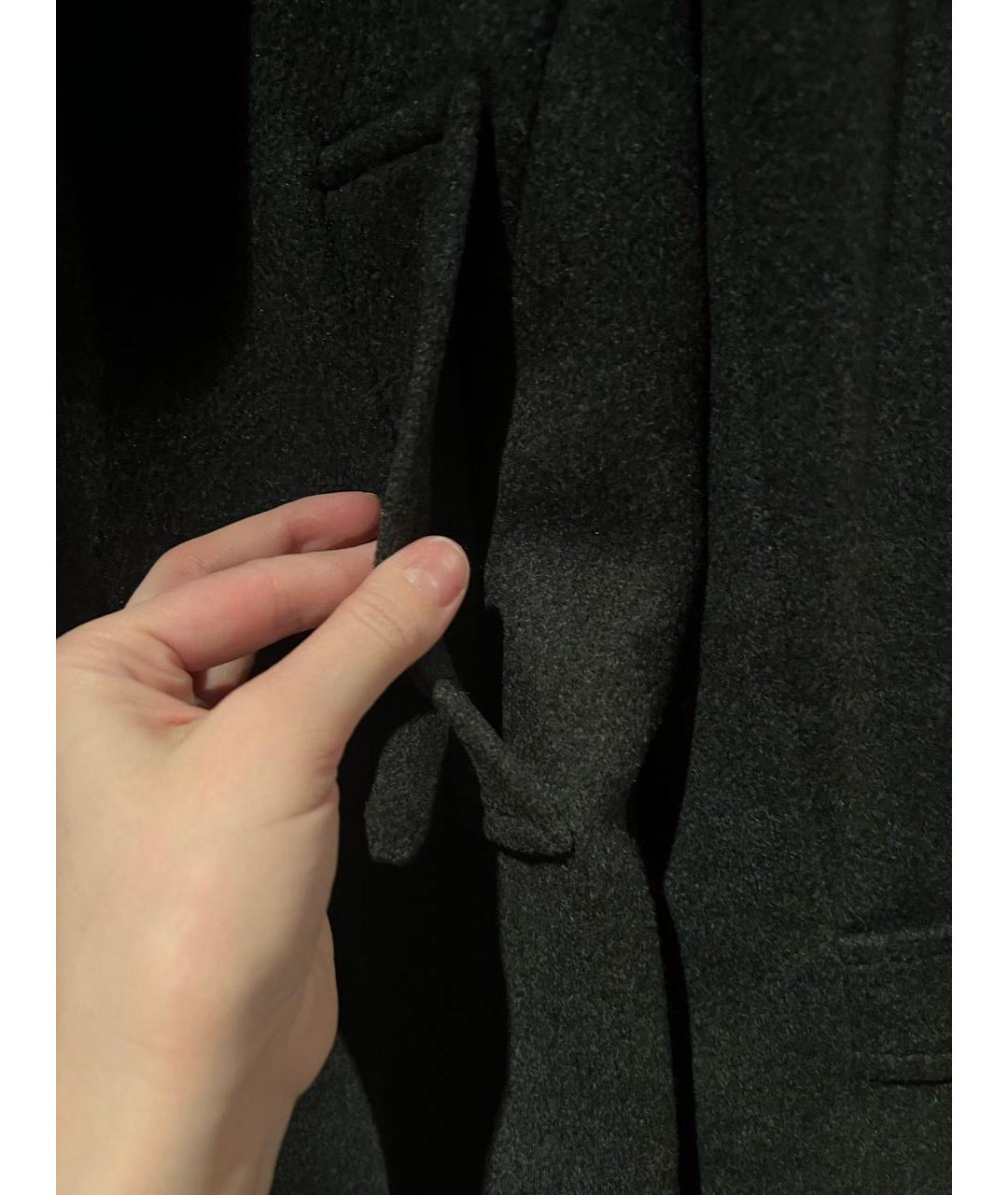 COSTUME NATIONAL Антрацитовое шерстяное пальто, фото 4