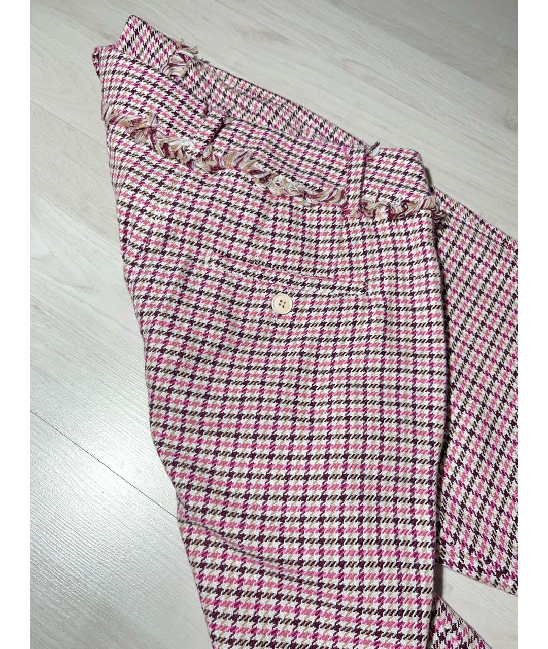 WEEKEND MAX MARA Розовые прямые брюки, фото 6