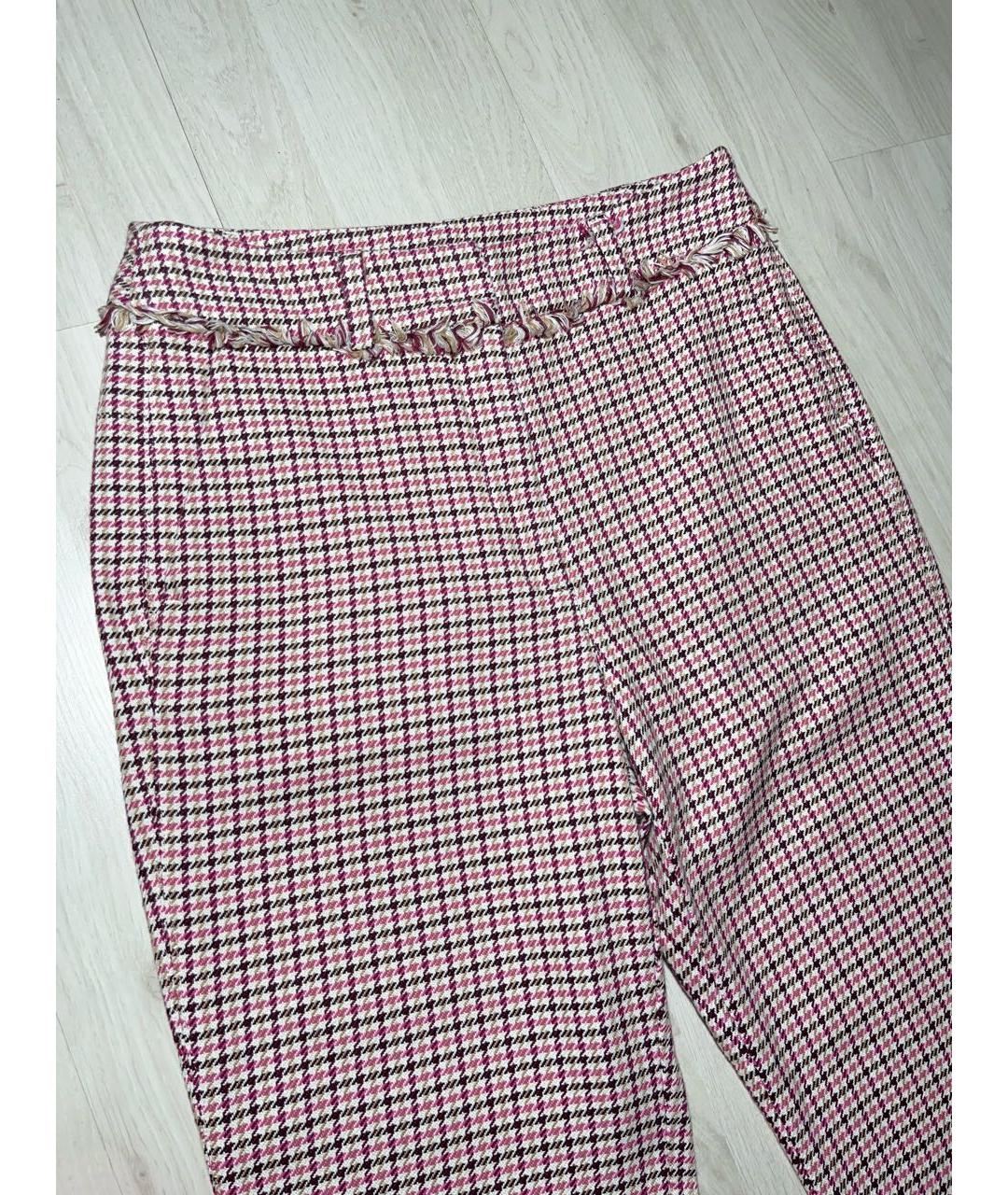 WEEKEND MAX MARA Розовые прямые брюки, фото 5