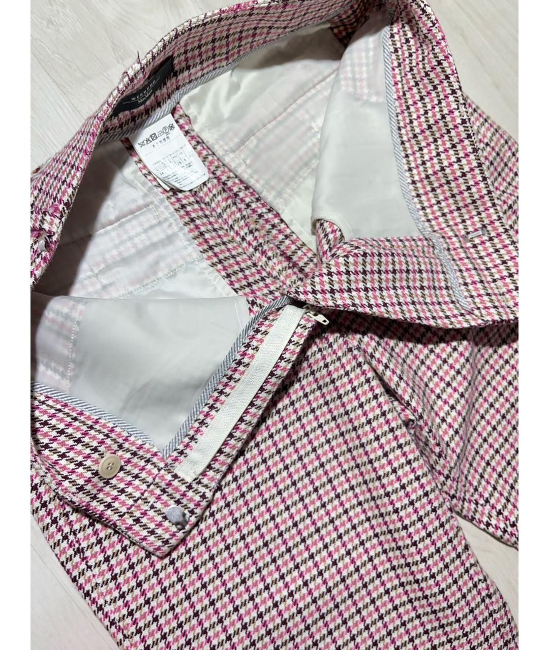 WEEKEND MAX MARA Розовые прямые брюки, фото 4