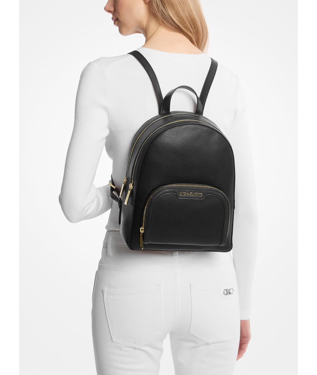 MICHAEL KORS Черный кожаный рюкзак, фото 4