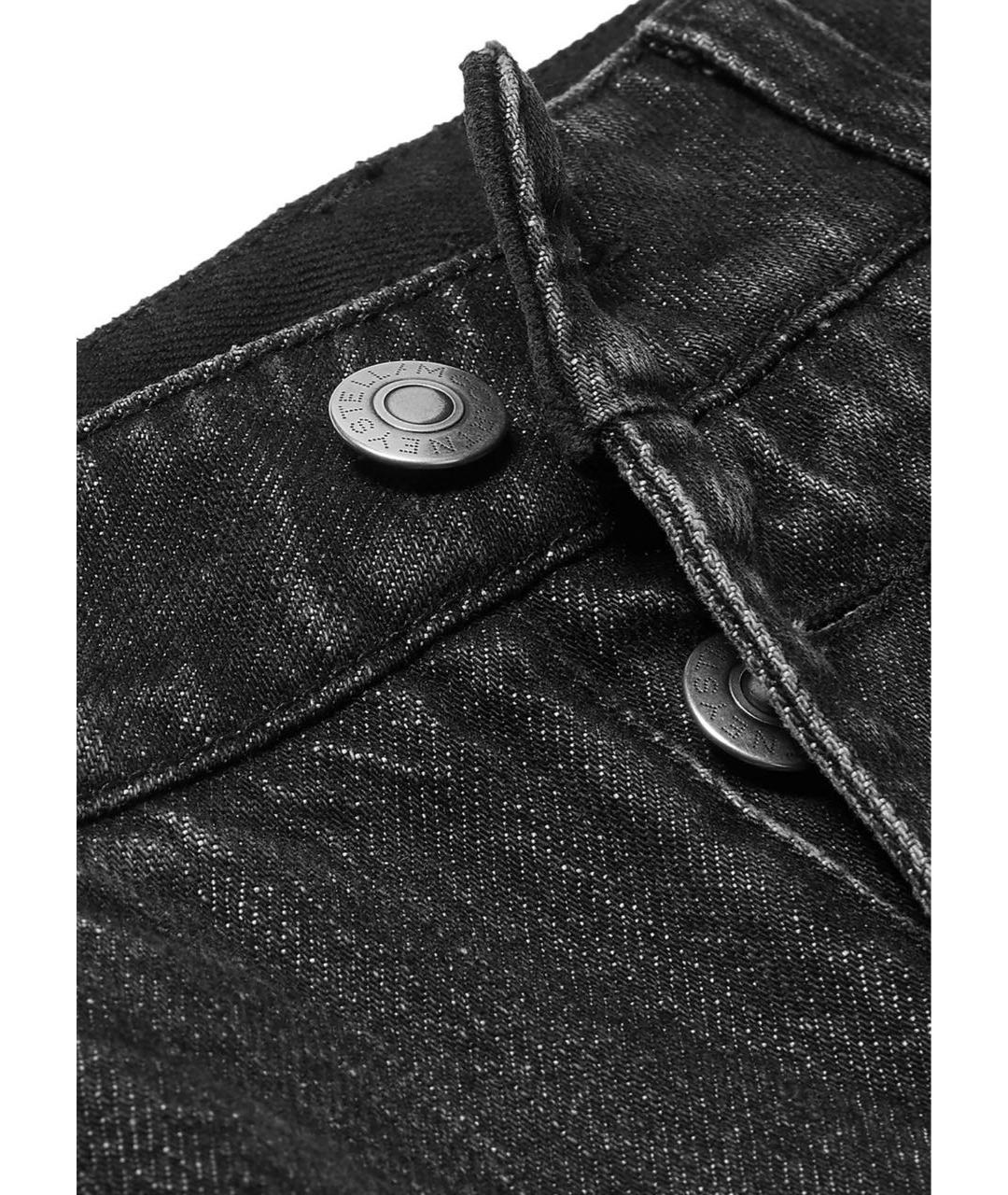 STELLA MCCARTNEY Черные хлопко-полиэстеровые джинсы слим, фото 5
