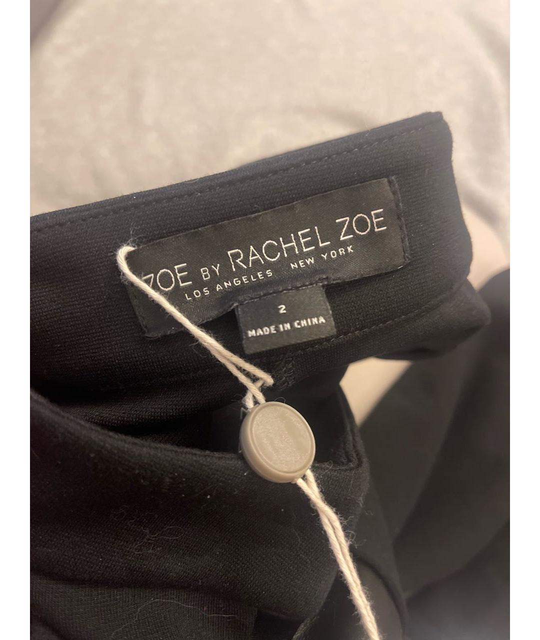 RACHEL ZOE Черные синтетические брюки узкие, фото 3