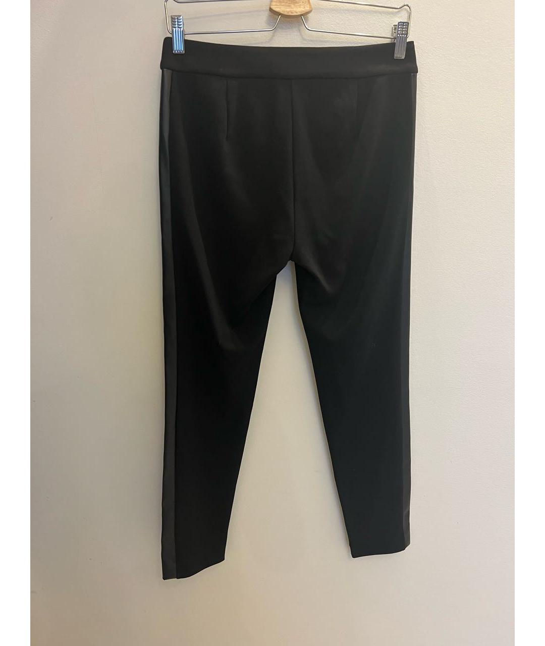 RACHEL ZOE Черные синтетические брюки узкие, фото 2