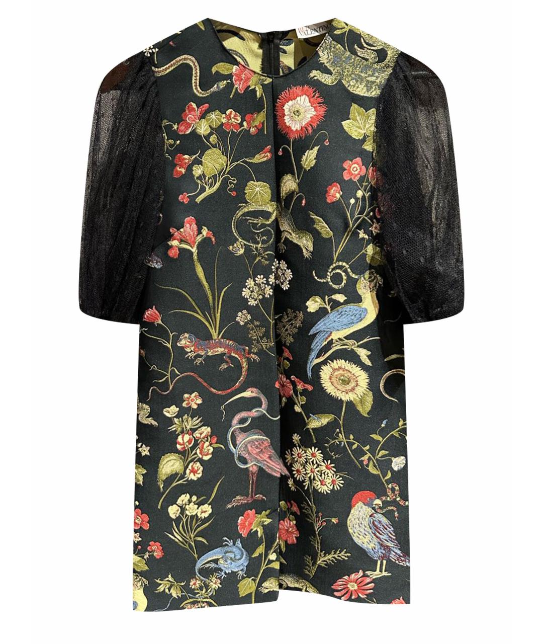 RED VALENTINO Черное полиэстеровое коктейльное платье, фото 1