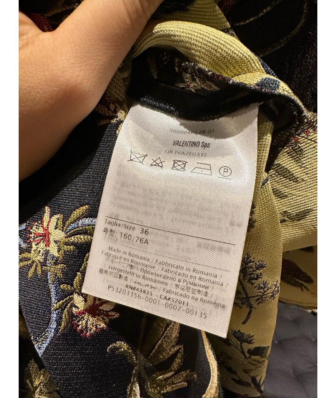 RED VALENTINO Черное полиэстеровое коктейльное платье, фото 3