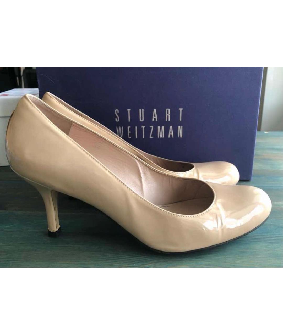 STUART WEITZMAN Розовые туфли из лакированной кожи, фото 3