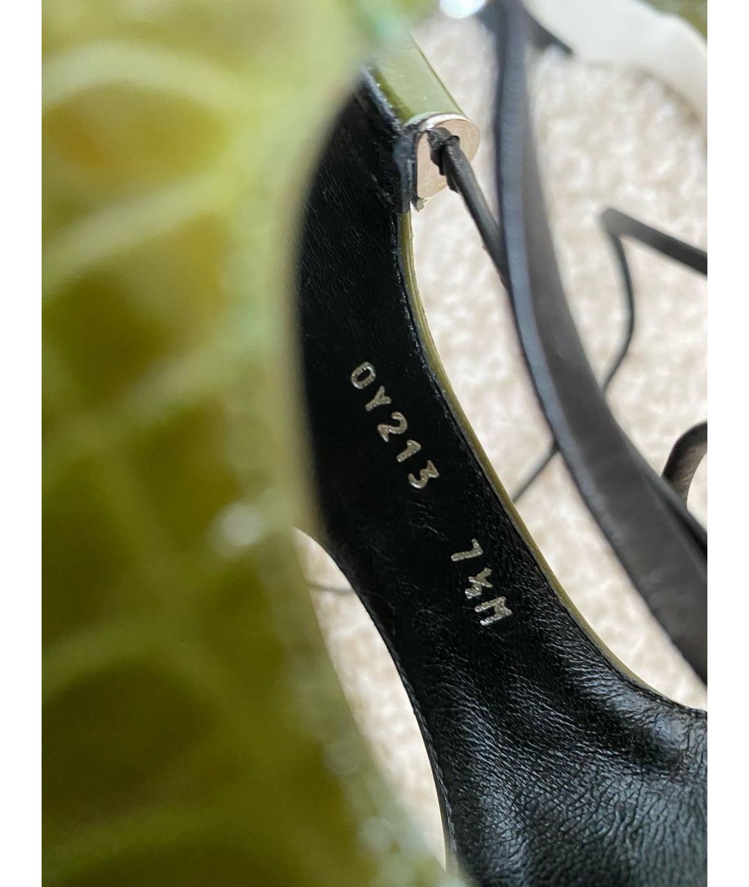 SALVATORE FERRAGAMO Зеленые кожаные сандалии, фото 8