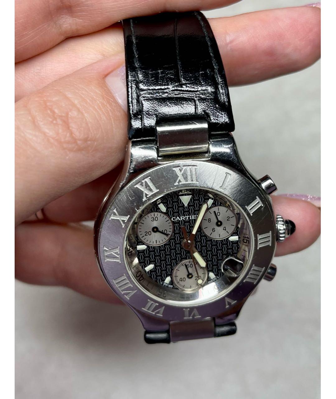 CARTIER Серебряные металлические часы, фото 6