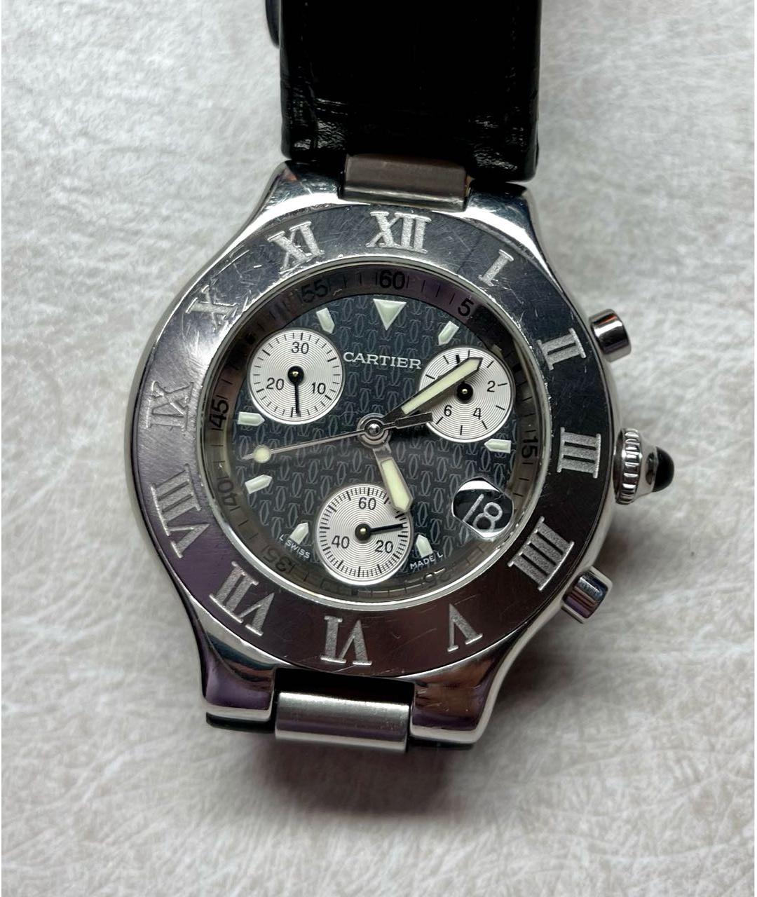 CARTIER Серебряные металлические часы, фото 8