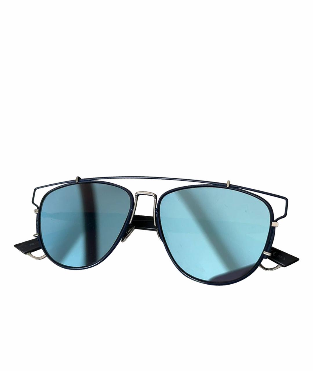 CHRISTIAN DIOR PRE-OWNED Голубые металлические солнцезащитные очки, фото 1