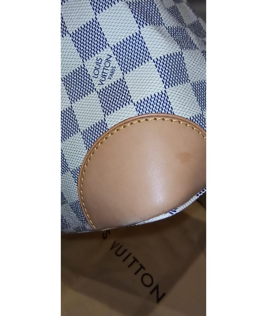 LOUIS VUITTON PRE-OWNED Белая кожаная сумка тоут, фото 6