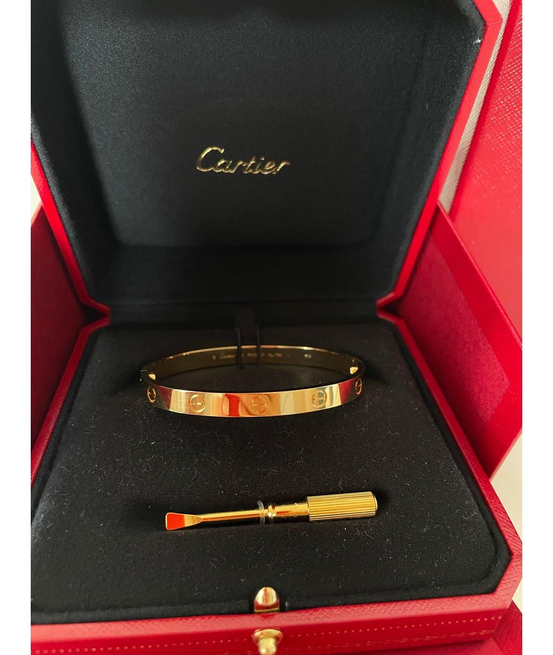 CARTIER Желтый браслет из желтого золота, фото 4