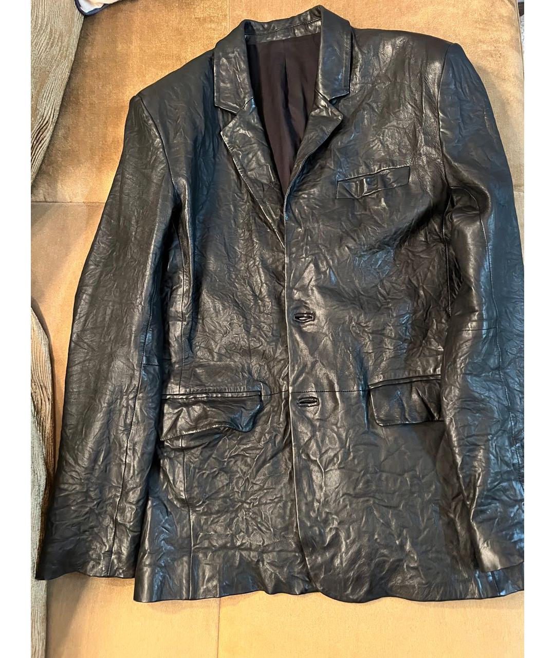 ZADIG & VOLTAIRE Черный кожаный пиджак, фото 4