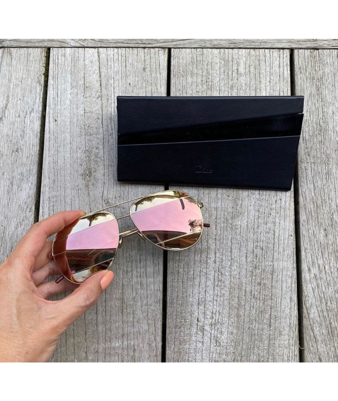 CHRISTIAN DIOR PRE-OWNED Розовые солнцезащитные очки, фото 2