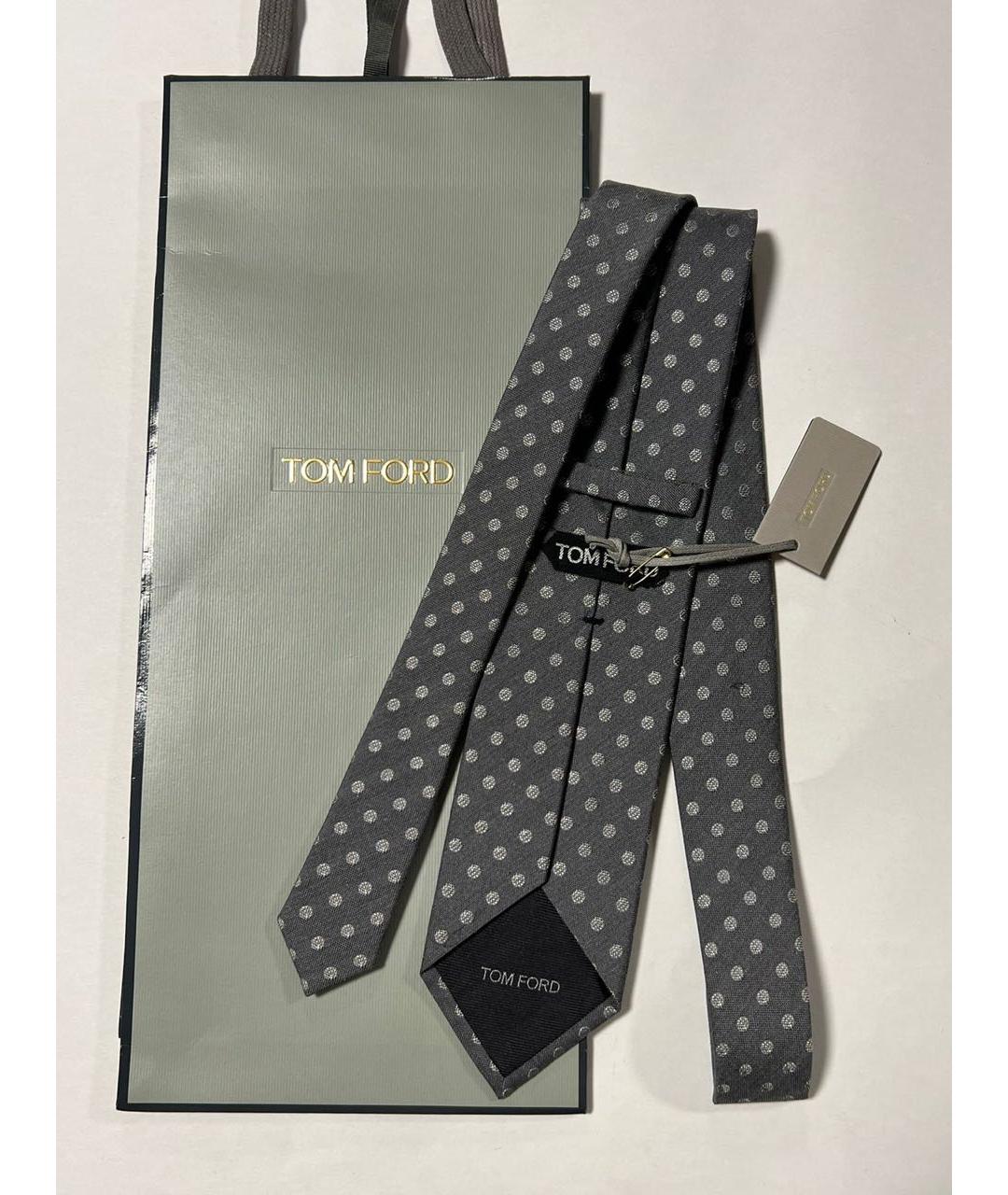 TOM FORD Серый галстук, фото 2