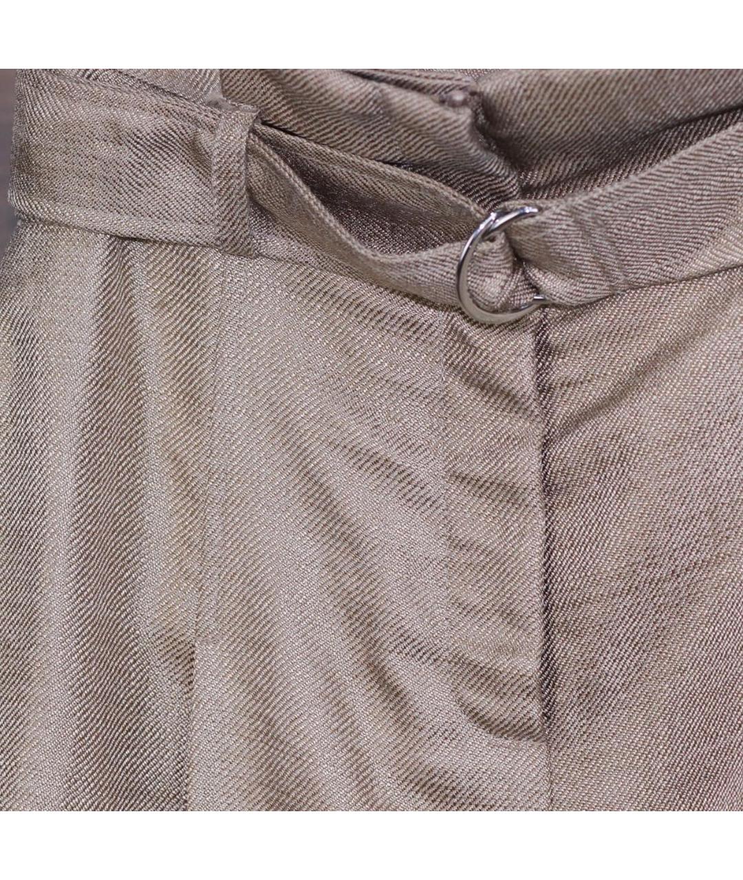 KARL LAGERFELD Золотые вискозные шорты, фото 4
