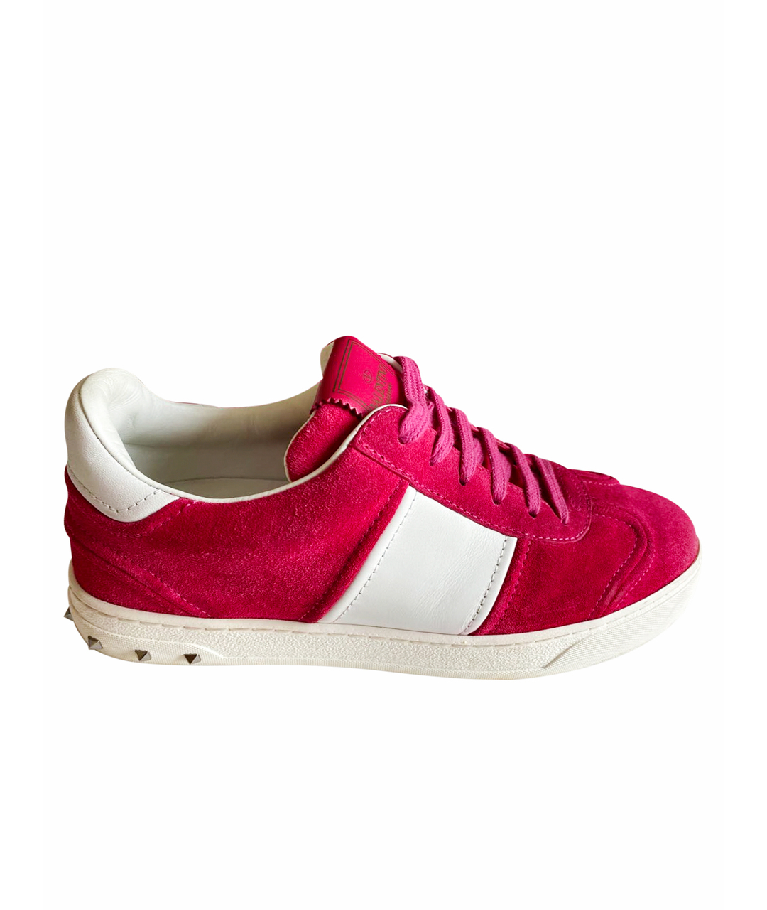 VALENTINO Розовые замшевые кроссовки, фото 1