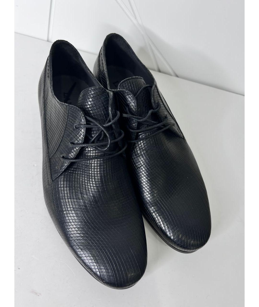 LANVIN Черные кожаные туфли, фото 3
