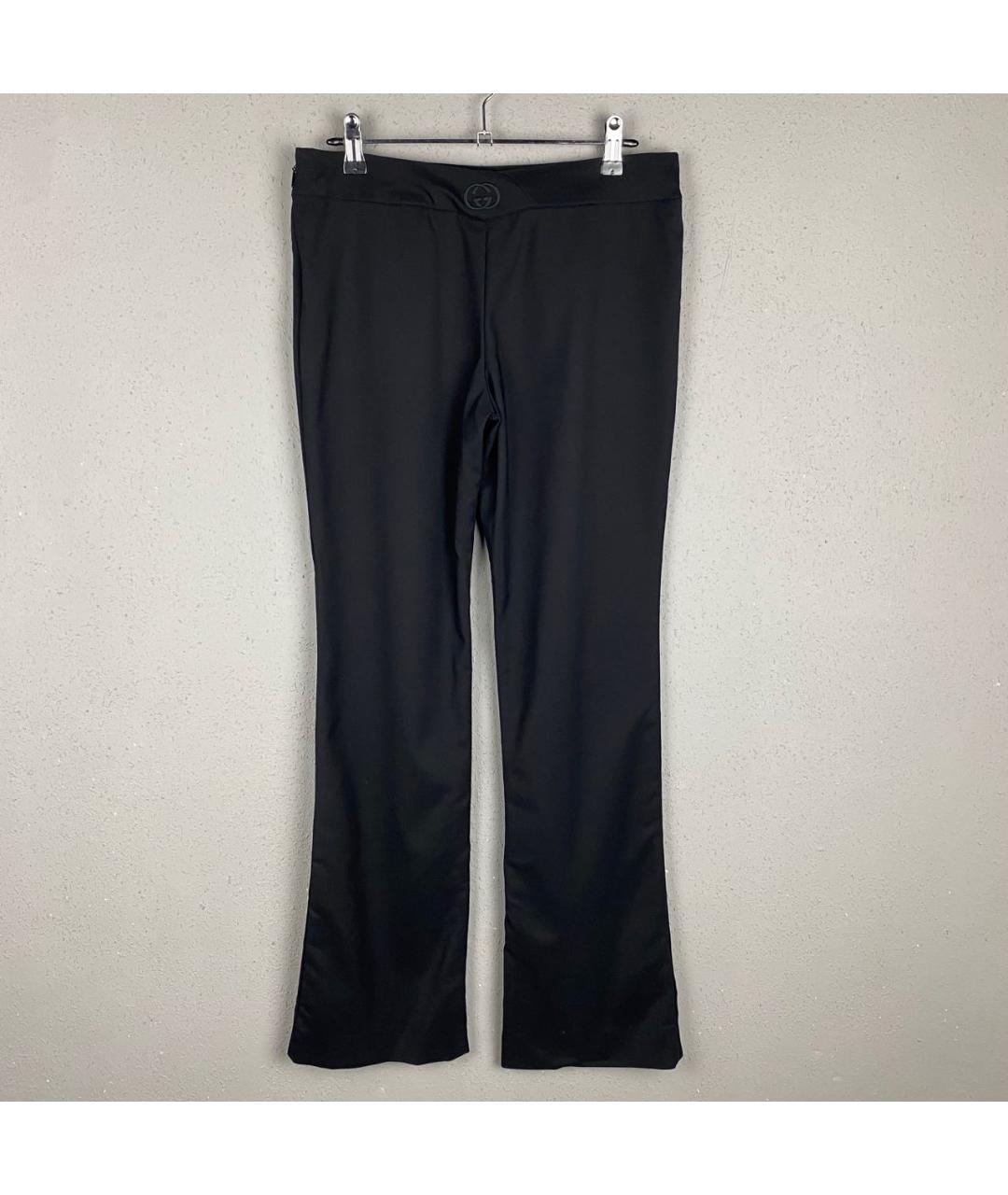 GUCCI Черные вискозные брюки узкие, фото 9