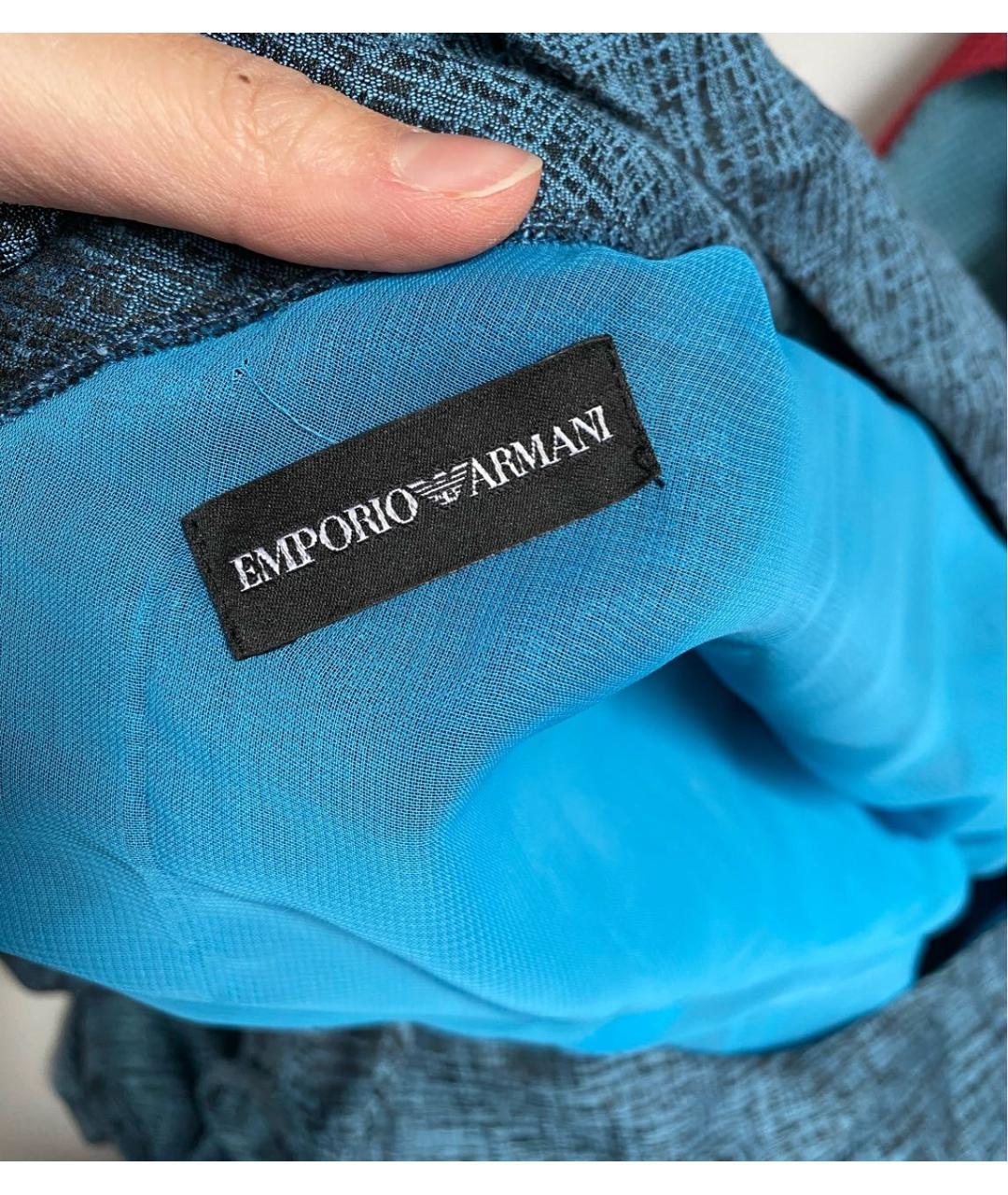 EMPORIO ARMANI Голубое платье, фото 5