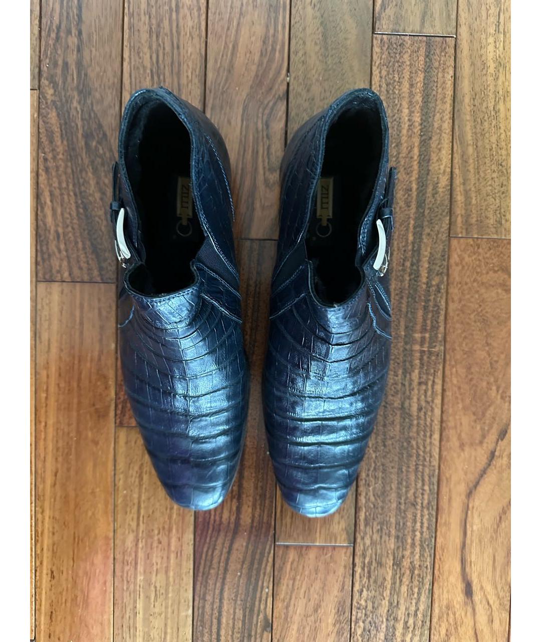 ZILLI Темно-синие кожаные туфли, фото 2