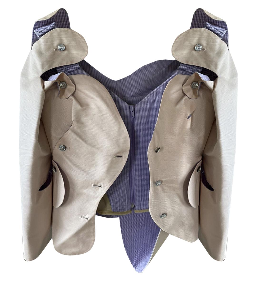 VIVIENNE WESTWOOD Бежевый шелковый жакет/пиджак, фото 1