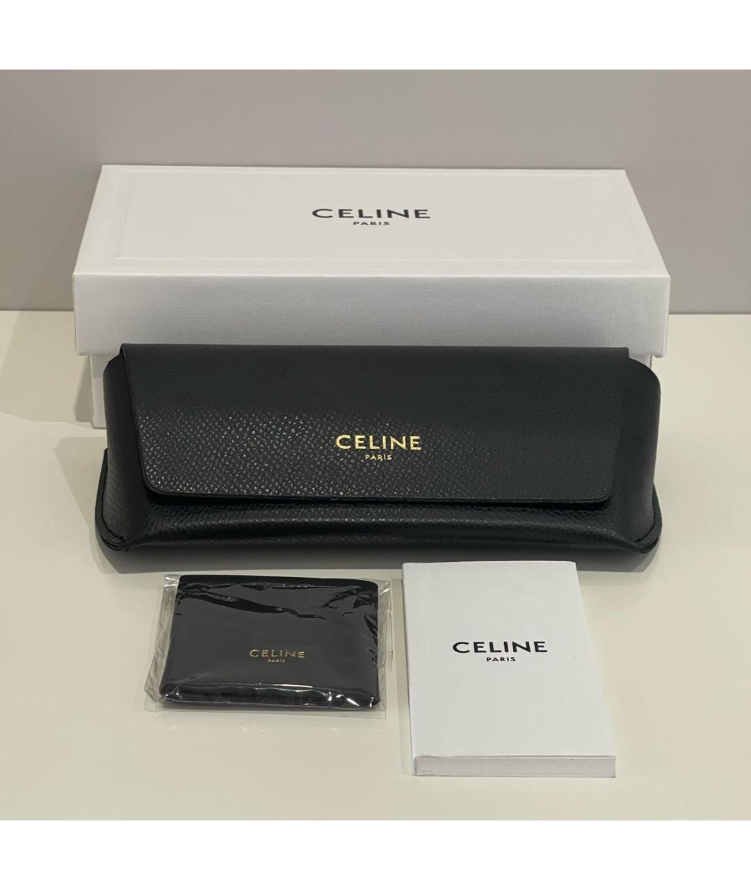 CELINE Черные пластиковые солнцезащитные очки, фото 4
