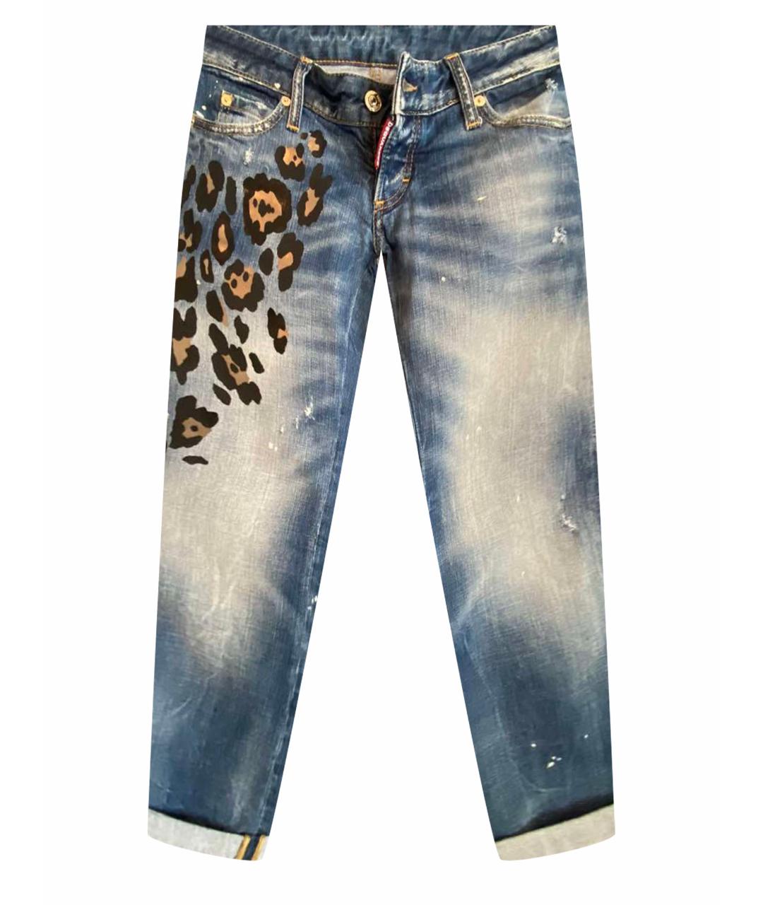 DSQUARED2 Мульти хлопко-эластановые джинсы слим, фото 1