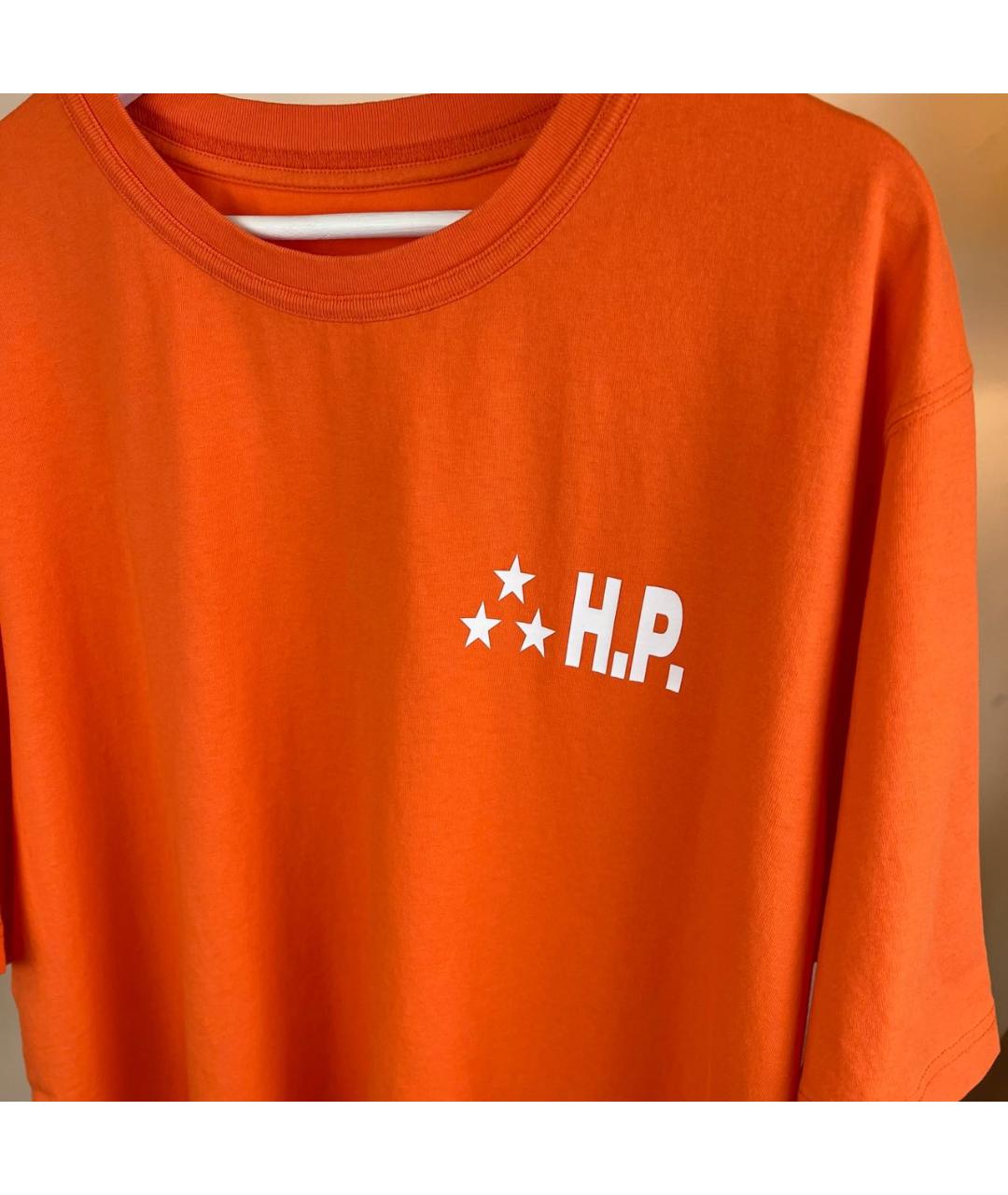 HERON PRESTON Оранжевая хлопковая футболка, фото 4