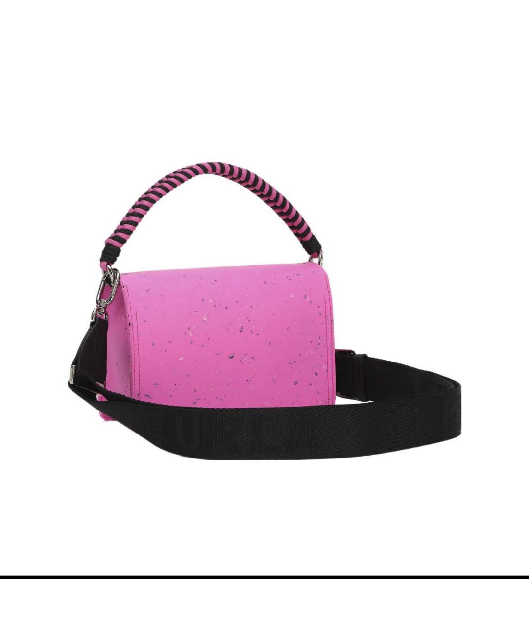 FURLA Розовая синтетическая сумка через плечо, фото 3