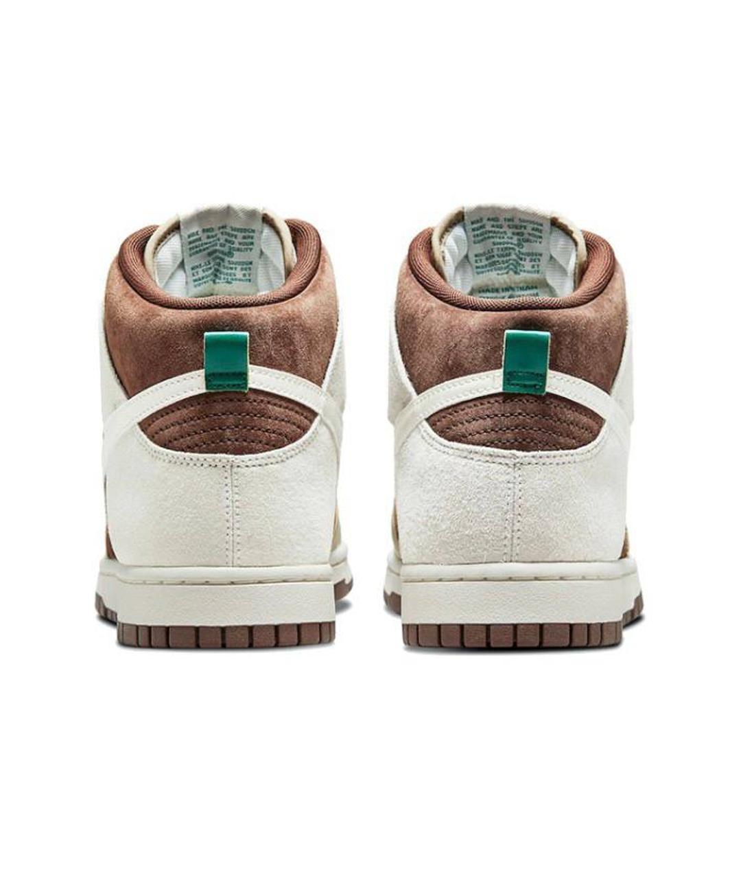 NIKE Коричневые кожаные кроссовки, фото 4