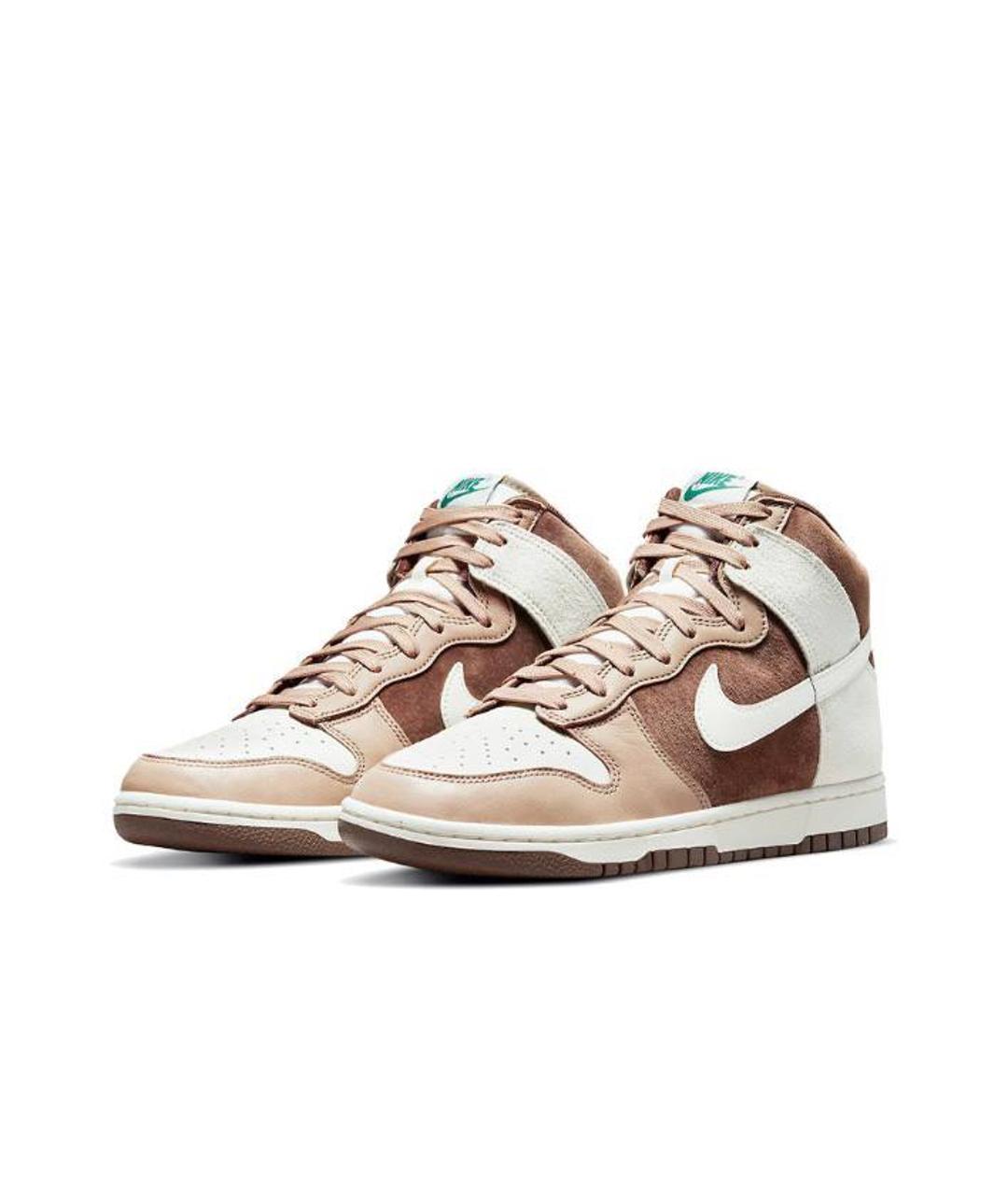 NIKE Коричневые кожаные кроссовки, фото 2